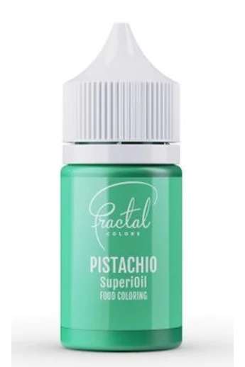 Olaj alapú élelmiszer színezék : pisztácia / Pistachio, FRACTAL ,30 gr. 