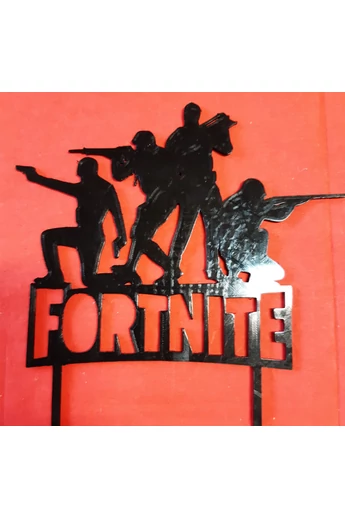 Tortadísz, beszúró," Fortnite", műanyag, 160x130+50 mm. Tortadísz, beszúró," Fortnite", műanyag, 160x130+50 mm.
