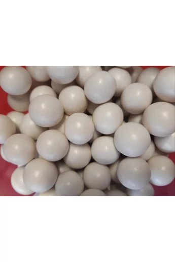 Díszítőcukor óriás roppanós töltött gabonagolyó fehér 10 db/csomag