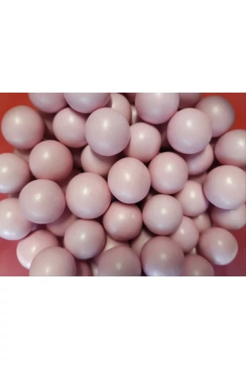 Díszítőcukor óriás roppanós töltött gabonagolyó rózsaszín 10 db/csomag