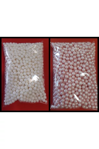 Díszítőcukor cukorgyöngy PICI PUHA kék, rózsaszín, fehér 4 mm (10dkg)