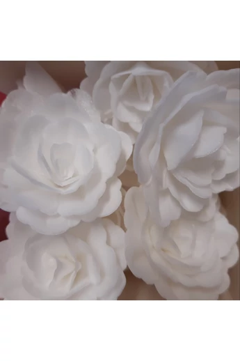 Ostyavirág közepes FEHÉR rózsa 