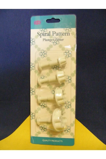 Marcipán fondant kiszúró/kinyomó Virág rugós 4 db-os