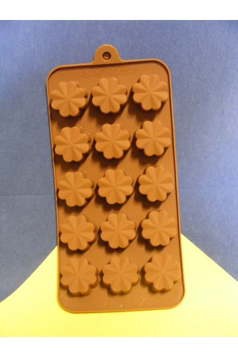 Bonbon forma szilikon Virág 15 db-os