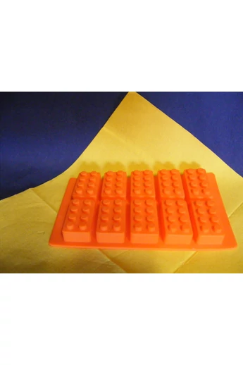 Szilikon  10 db-os LEGO építokocka forma készíto