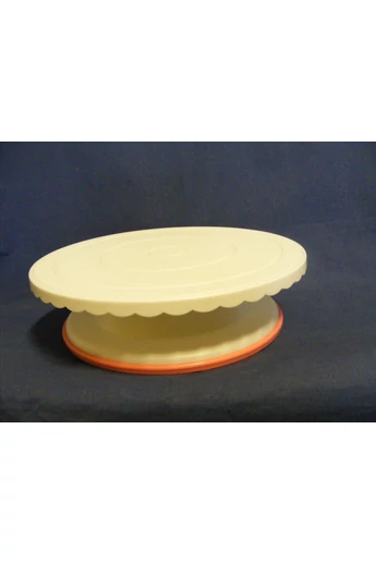 Forgatható     Tortaállvány      müanyag fehér  kerek 27 cm magasság 7,6 cm Forgatható     Tortaállvány      müanyag fehér  kerek 27 cm magasság 7,6 cm