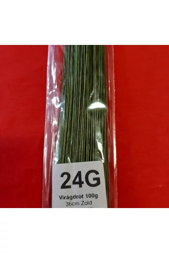Wilton virág drót 50db/cs 36cm   B  24G ZÖLD  W24Z01 Wilton virág drót 50db/cs 36cm   B  24G ZÖLD  W24Z01