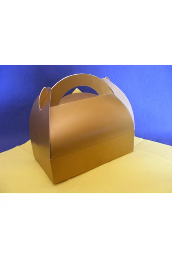 Díszdoboz  nyomdázott  10x17x4cm  ívelt ARANY