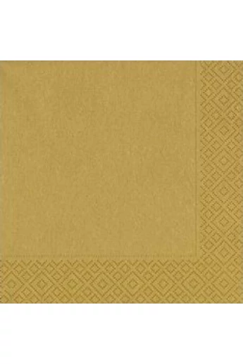 3-rétegű szalvéta 33 x 33 cm arany 20 db/cs 3-rétegű szalvéta 33 x 33 cm arany 20 db/cs