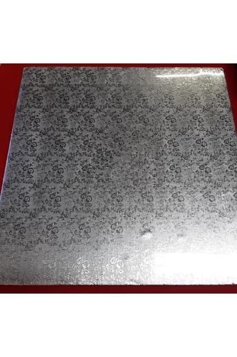 Kartontálca  EZÜST DOB Tortaálátét NÉGYZET 330 x 330 mm Kartontálca  EZÜST DOB Tortaálátét NÉGYZET 330 x 330 mm