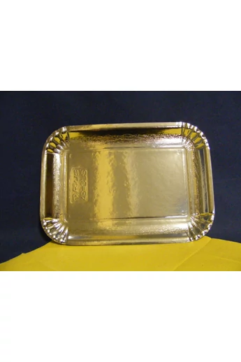 Kartontálca  ezüst színű bevonattal méret 195 x 273 mm