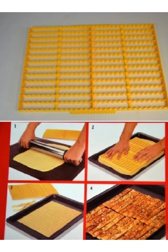 Tészta kiszúró rács sajtos rúdhoz 24 X 33 cm