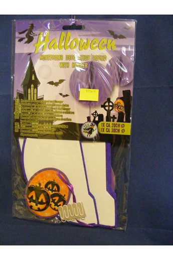 PARTI Papír lampion kerek HALLOWINE 20 és 30 cm 2db/cs