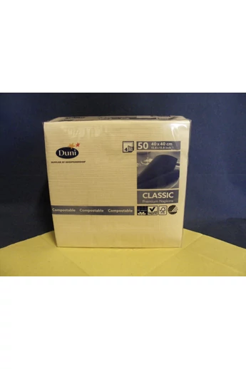 DUNI szalvéta     40x40cm      Classic         Pezsgő           4-rétegű                 6x50db/#