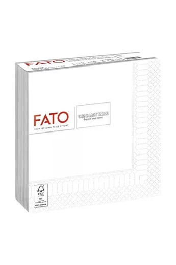 2-rétegű szalvéta, 33 x 33 cm,  FEHÉR   50 db/cs 24 cs/#