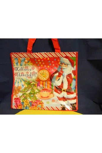 Karácsonyi hutotáska 36 x 46 x 20 cm talpas füles