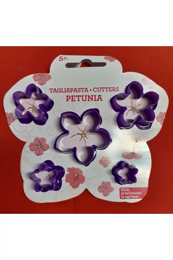 Műanyag kiszúrókészlet : petúnia,  5 db./csg.