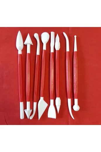 Marcipán formázó, modellezo készlet,  8db./csg.