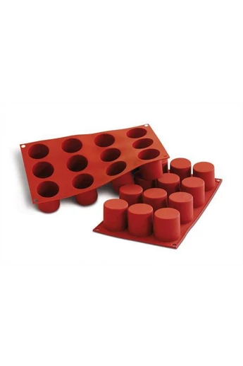 Szilikon forma cilinder/ henger 12 db átmérő 4,8 magasság 5,0 cm SILIKOMART 996 ml/83 ml Szilikon forma cilinder/ henger 12 db átmérő 4,8 magasság 5,0 cm SILIKOMART 996 ml/83 ml