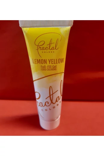 Ételfesték gél FRACTAL 30 gr Citromsárga