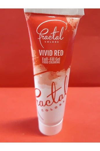 Ételfesték gél FRACTAL 30 gr Élénk Piros