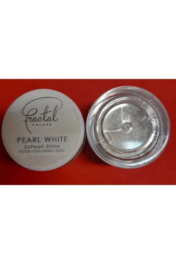 Selyempor lüszter FRACTAL Gyöngyház fehér 3,5 g