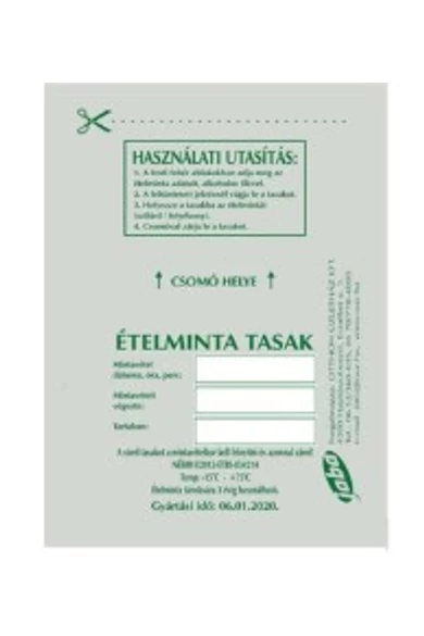 ÉTELMINTÁS      TASAK      100db/cs