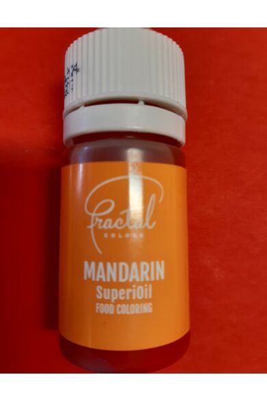Olaj alapú élelmiszer színezék FRACTAL 30 ml mandarin