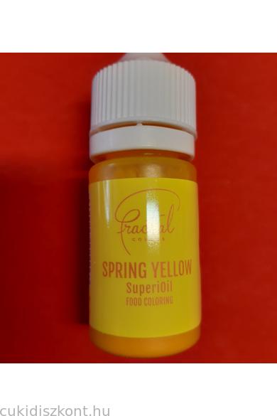Olaj alapú élelmiszer színezék FRACTAL 30 ml sárga kikerics