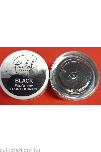 Ételfesték porfesték FRACTAL Fekete 10 ml 1,5 gr
