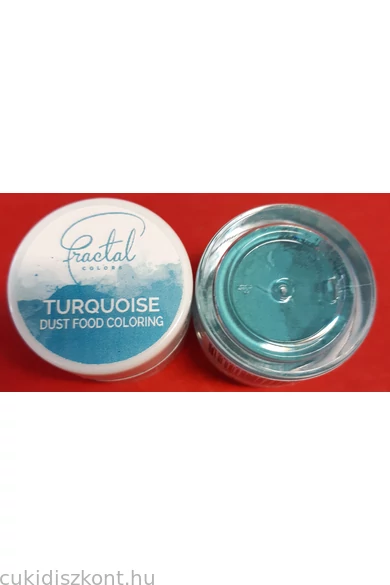 Ételfesték porfesték FRACTAL Türkiz 10 ml 3,0 gr